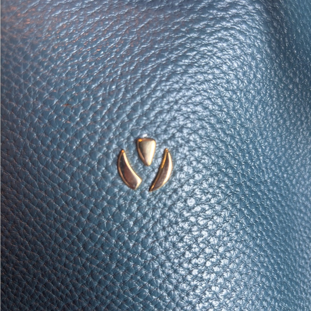 Yamamoto Blue Leather Shoulder Bag - Picture 9 of 9